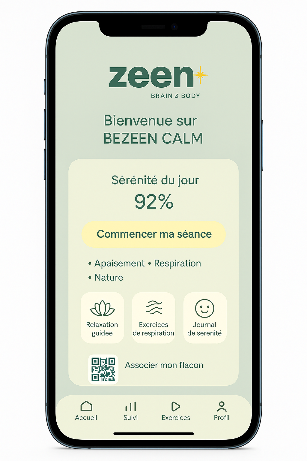 BEZEEN CALM - APPLICATION